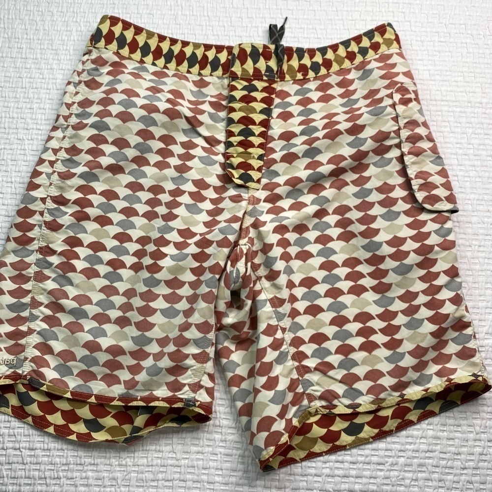 Patagonia Board Shorts Mens 35 Floral Swimming Summer Surfing Multicolor Nylon - Picture 10 of 14